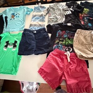 Kids Graphic Tees and Shorts Set